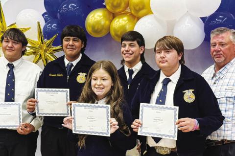 Brownfield FFA Ag banquet honorees