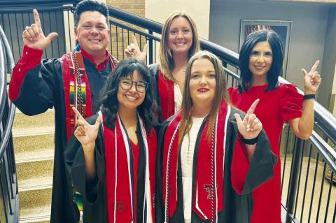 Student teachers graduating from Texas Tech
